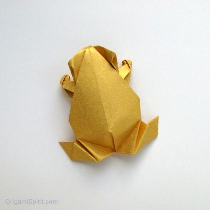 Origami Pre-Columbian Frog