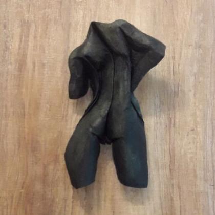 Back II - folded from a square of lokta paper