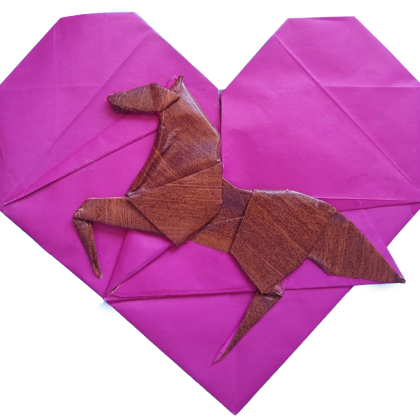 Corazón con caballo