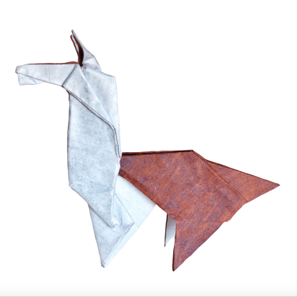 Llama para Diego 2.0, designed and folded by Francesco Massimo