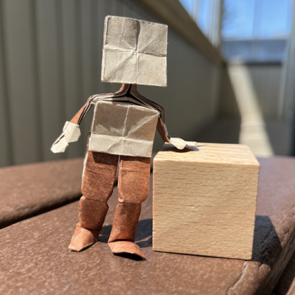 This is my folding of the model. Nothing original here. Just happiness.