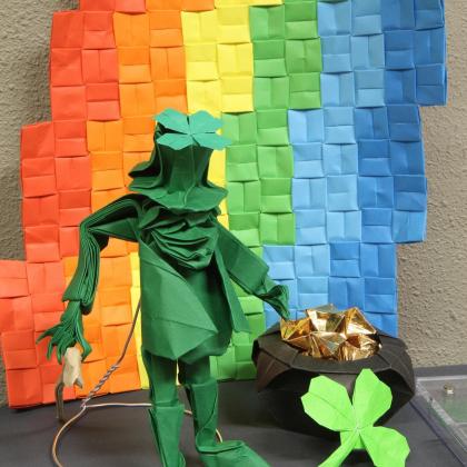 Leprechaun with a pot of gold Photo by Robin Macey