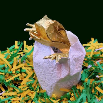 Baby velociraptor hatching